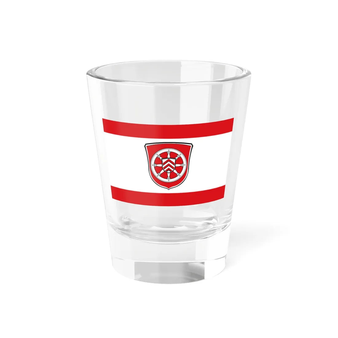 Flagge Klein-Auheim (Germany) Shot Glass 1.5oz 1.5oz - Go Mug Yourself