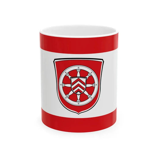 Flagge Klein-Auheim (Germany) White Coffee Mug 11oz - Go Mug Yourself