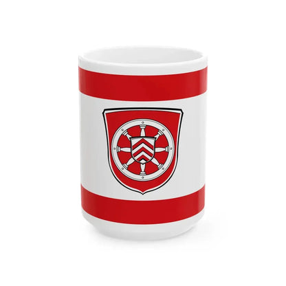 Flagge Klein-Auheim (Germany) White Coffee Mug 15oz - Go Mug Yourself