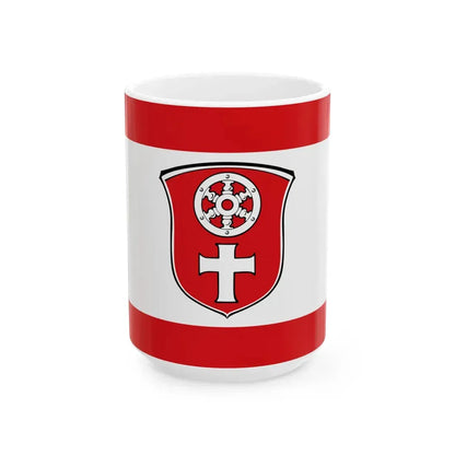 Flagge Klein-Krotzenburg (Germany) White Coffee Mug 15oz - Go Mug Yourself