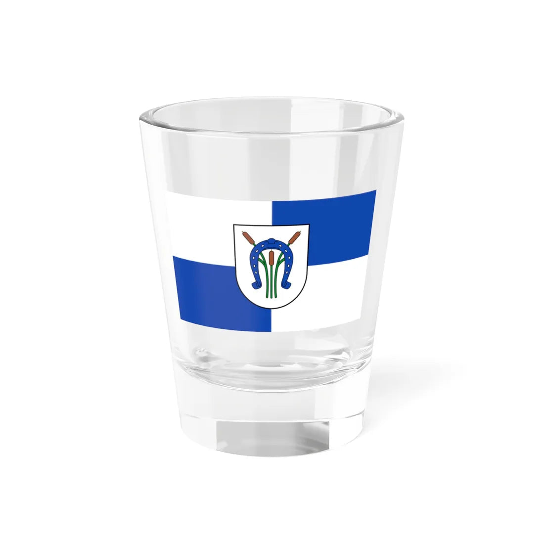 Flagge Knittelsheim (Germany) Shot Glass 1.5oz 1.5oz - Go Mug Yourself