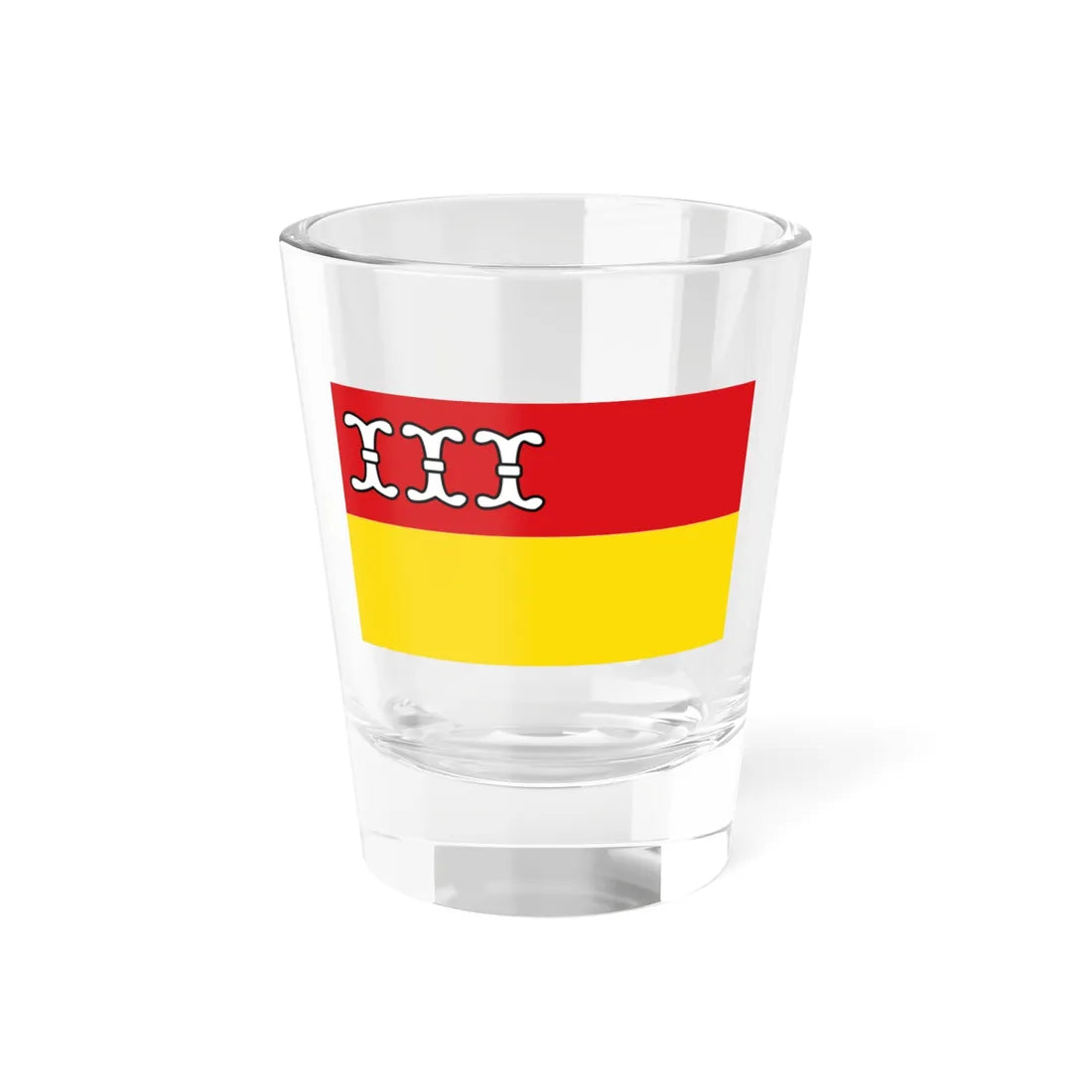 Flagge Kreis Borken 1979 (Germany) Shot Glass 1.5oz 1.5oz - Go Mug Yourself