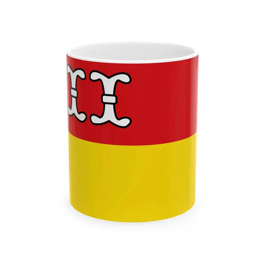 Flagge Kreis Borken 1979 (Germany) White Coffee Mug 11oz - Go Mug Yourself