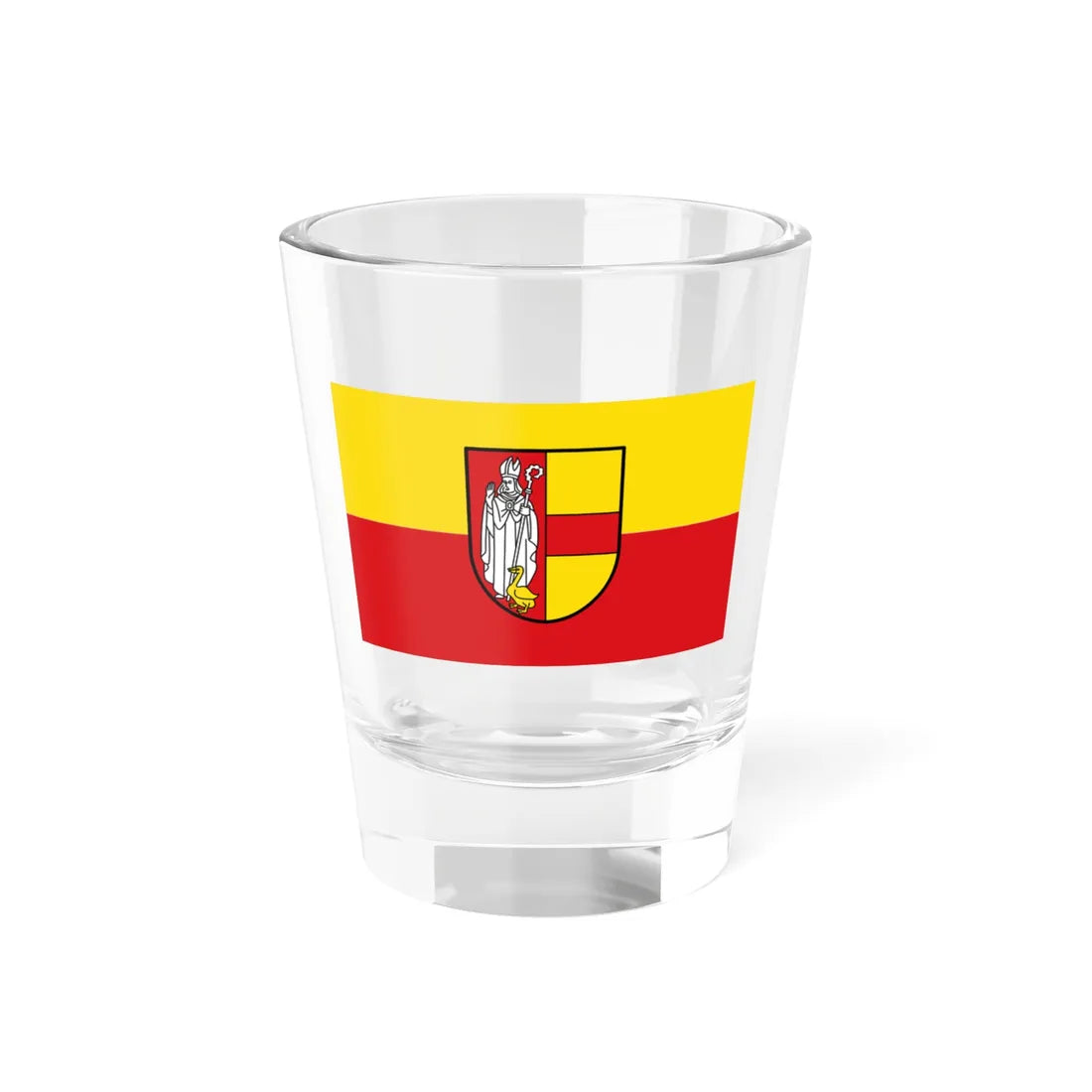 Flagge Kreis Coesfeld 1972 (Germany) Shot Glass 1.5oz 1.5oz - Go Mug Yourself