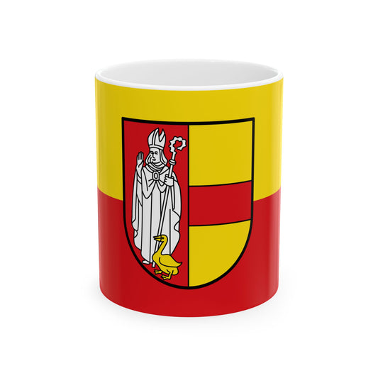 Flagge Kreis Coesfeld 1972 (Germany) White Coffee Mug-11oz-Go Mug Yourself