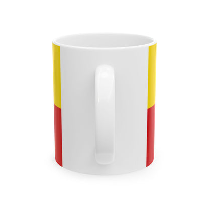 Flagge Kreis Coesfeld 1972 (Germany) White Coffee Mug-Go Mug Yourself