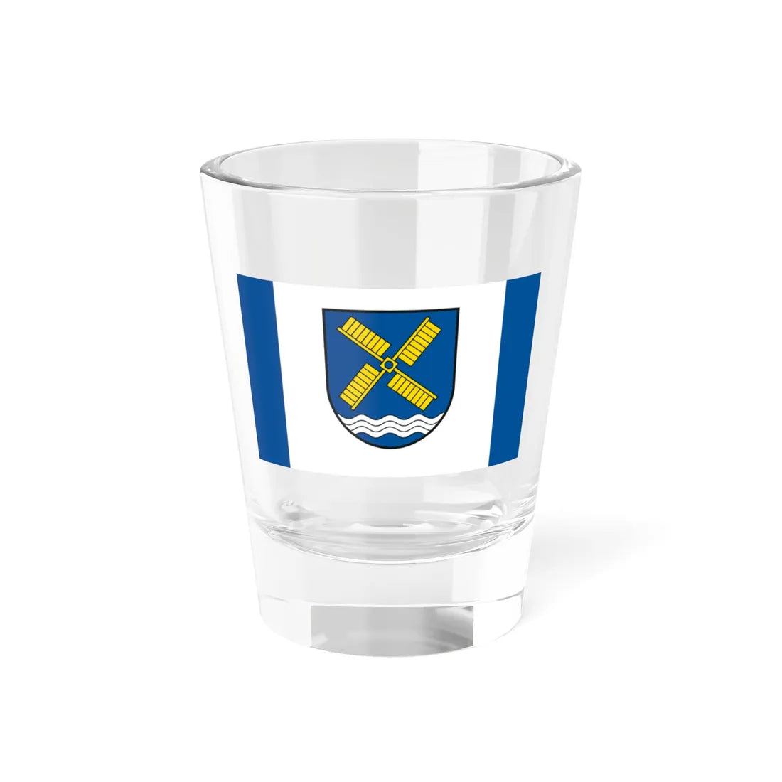 Flagge Krokau (Germany) Shot Glass 1.5oz 1.5oz - Go Mug Yourself