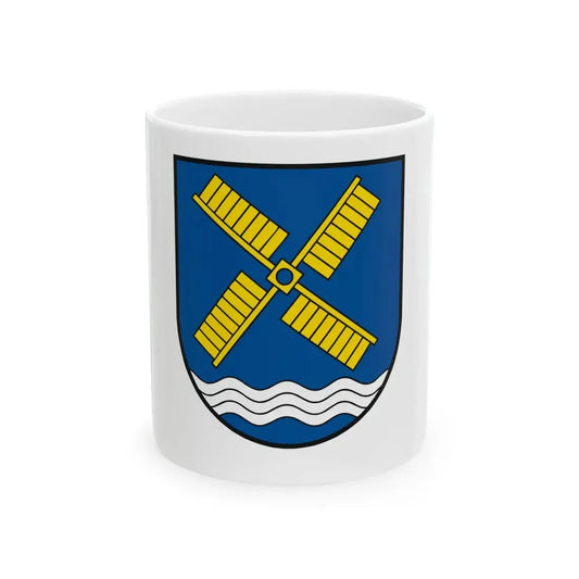 Flagge Krokau (Germany) White Coffee Mug 11oz - Go Mug Yourself