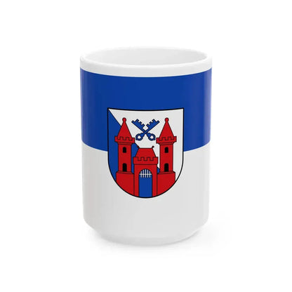Flagge Ladenburg (Germany) White Coffee Mug 15oz - Go Mug Yourself