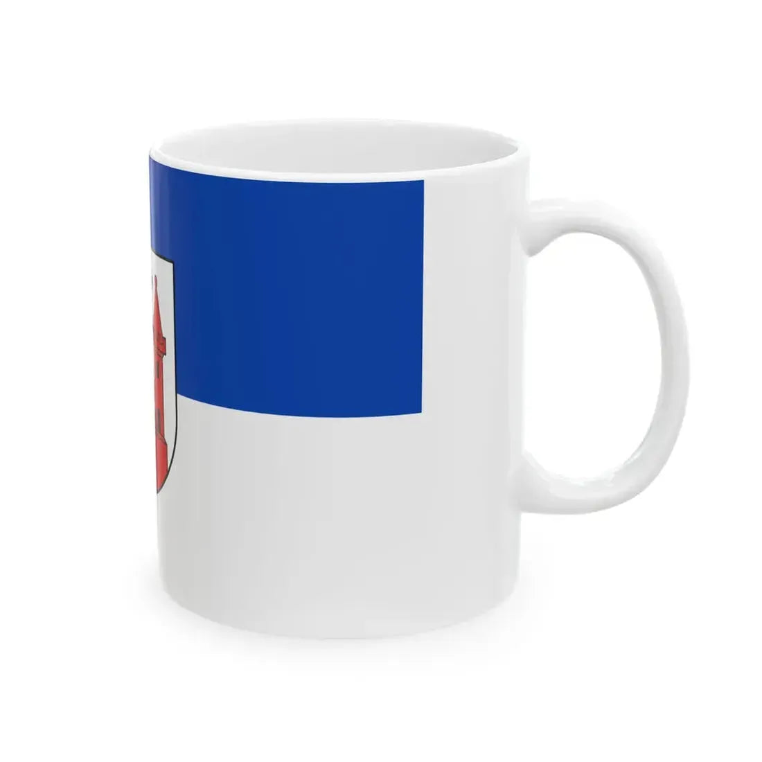 Flagge Ladenburg (Germany) White Coffee Mug - Go Mug Yourself