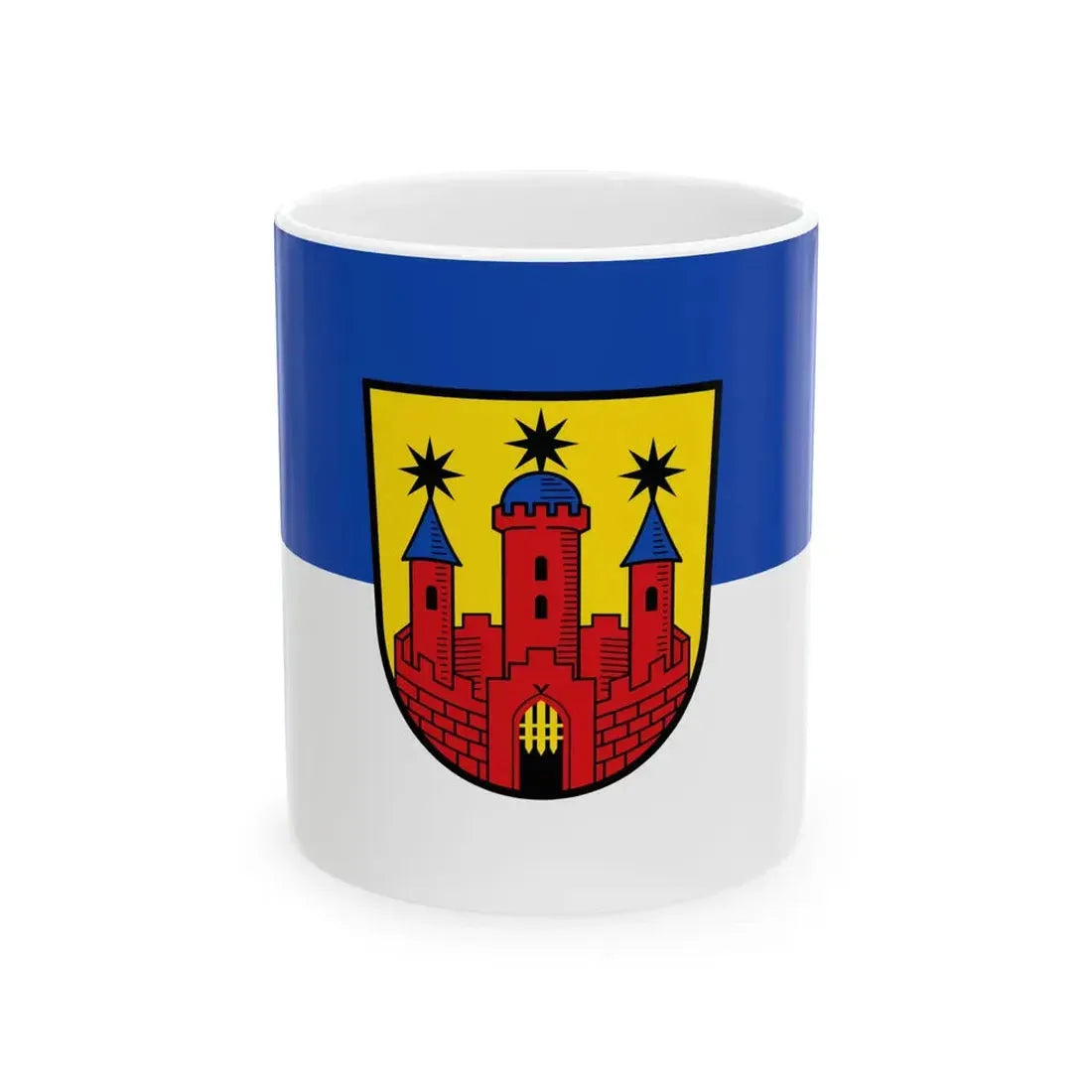 Flagge Landau Bad Arolsen (Germany) White Coffee Mug 11oz - Go Mug Yourself