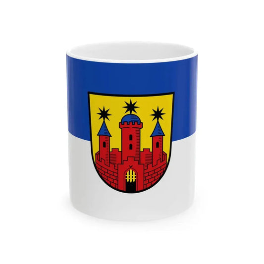Flagge Landau Bad Arolsen (Germany) White Coffee Mug 11oz - Go Mug Yourself