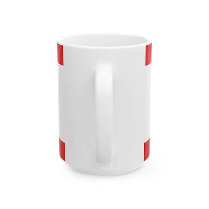 Flagge Landkreis Buedingen (Germany) White Coffee Mug - Go Mug Yourself
