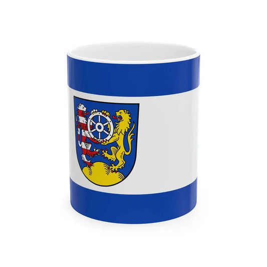 Flagge Landkreis Frankenberg (Germany) White Coffee Mug 11oz - Go Mug Yourself
