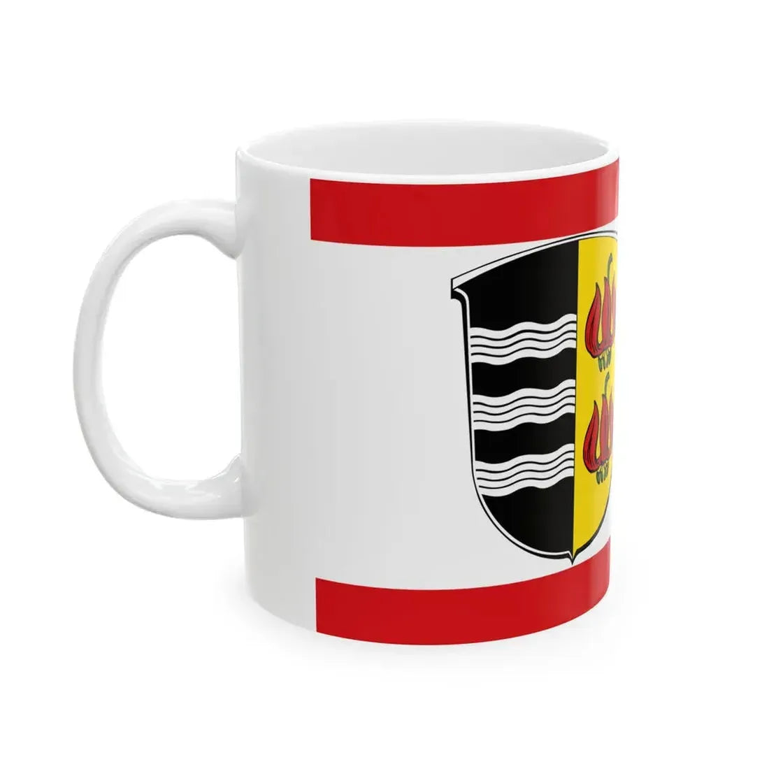 Flagge Landkreis Lauterbach (Germany) White Coffee Mug - Go Mug Yourself