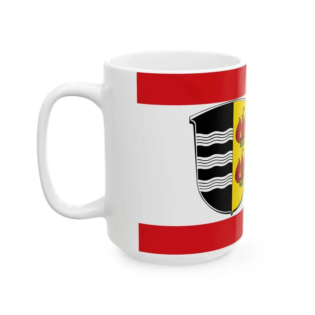 Flagge Landkreis Lauterbach (Germany) White Coffee Mug - Go Mug Yourself