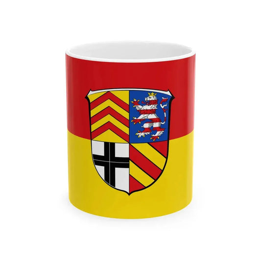 Flagge Landkreis Schluechtern (Germany) White Coffee Mug 11oz - Go Mug Yourself
