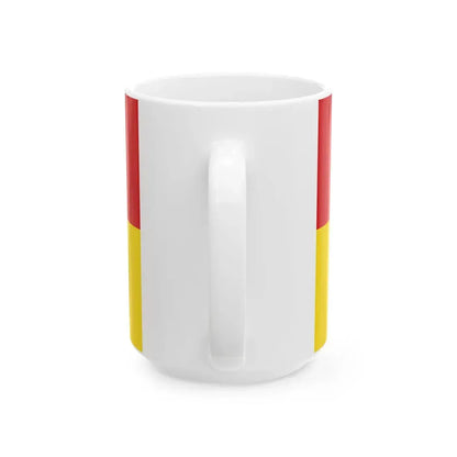 Flagge Landkreis Schluechtern (Germany) White Coffee Mug - Go Mug Yourself