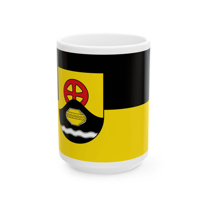 Flagge Langen bei Bremerhaven (Germany) White Coffee Mug-15oz-Go Mug Yourself