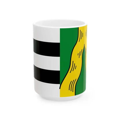 Flagge Langendiebach (Germany) White Coffee Mug 15oz - Go Mug Yourself