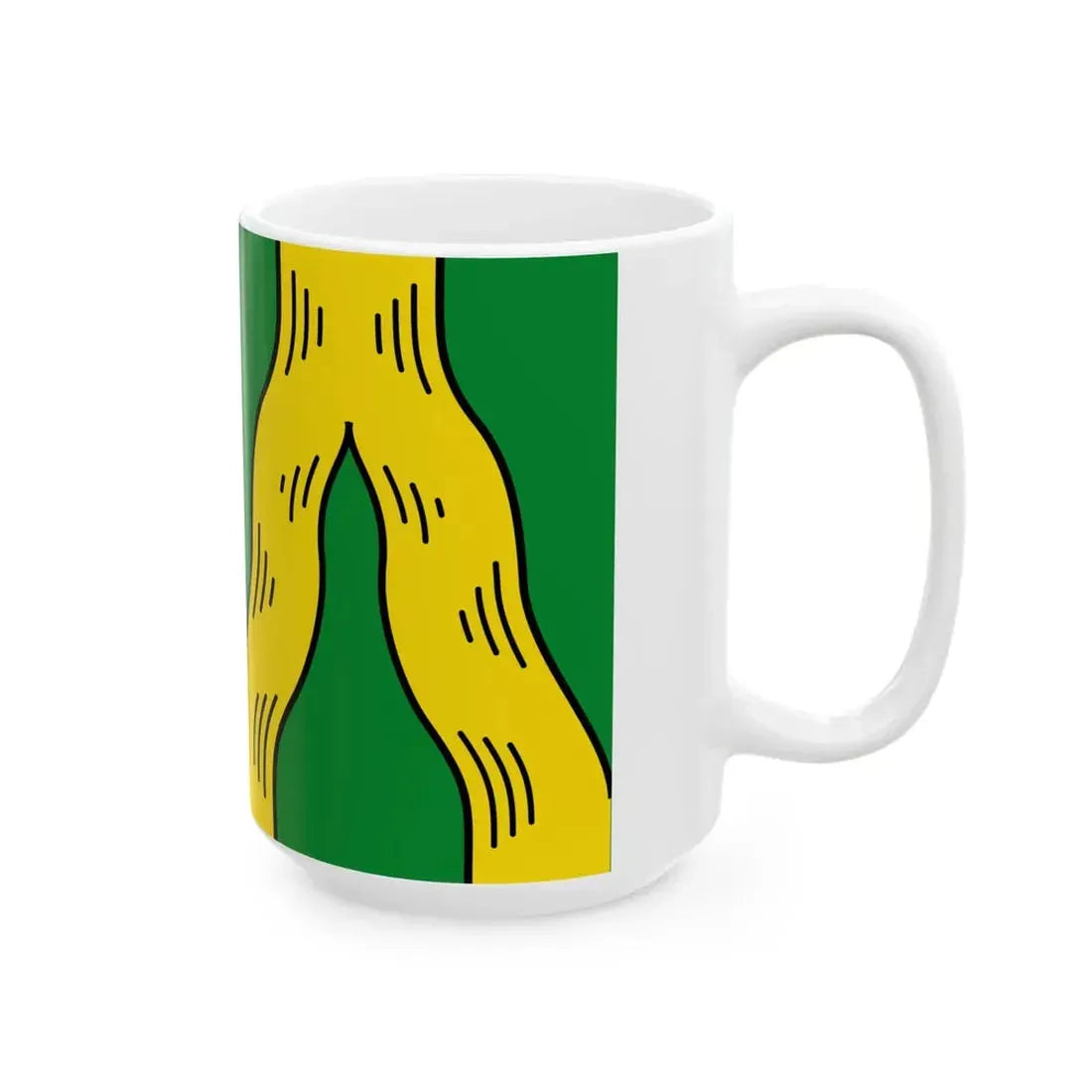 Flagge Langendiebach (Germany) White Coffee Mug - Go Mug Yourself