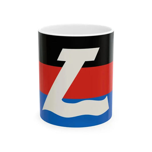 Flagge Langeoog (Germany) White Coffee Mug 11oz - Go Mug Yourself