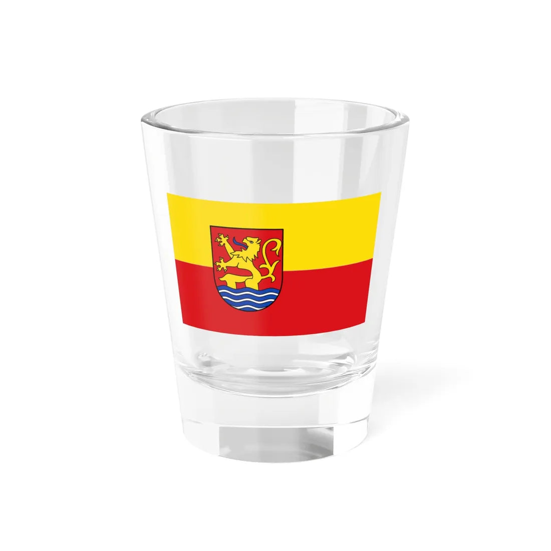 Flagge Lauenfoerde (Germany) Shot Glass 1.5oz 1.5oz - Go Mug Yourself