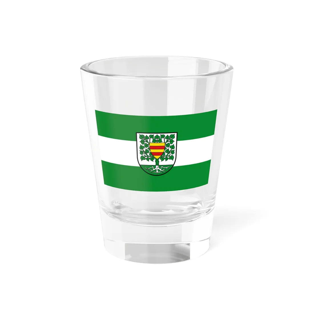 Flagge Lindern Oldb (Germany) Shot Glass 1.5oz 1.5oz - Go Mug Yourself