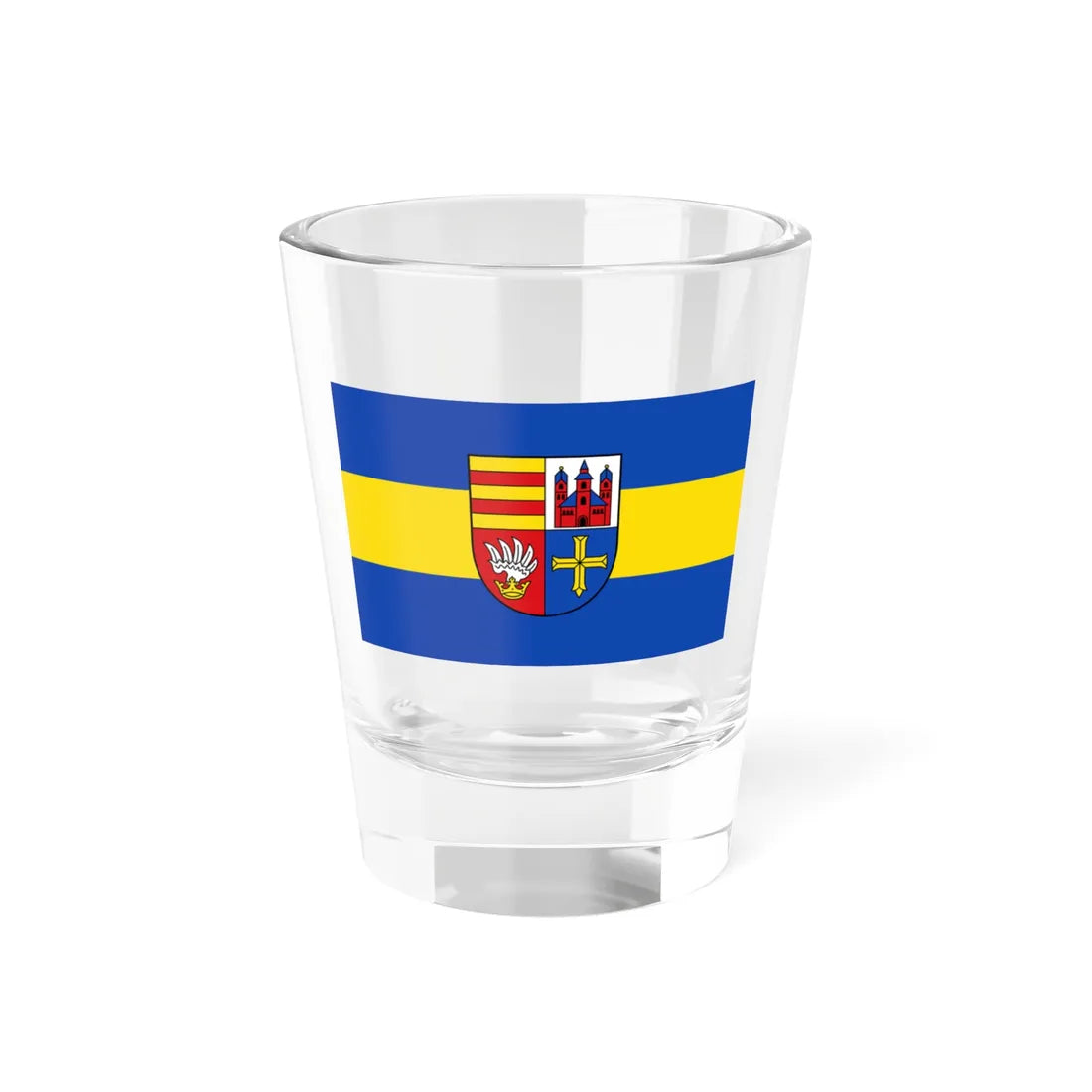 Flagge Lohne Oldenburg (Germany) Shot Glass 1.5oz 1.5oz - Go Mug Yourself