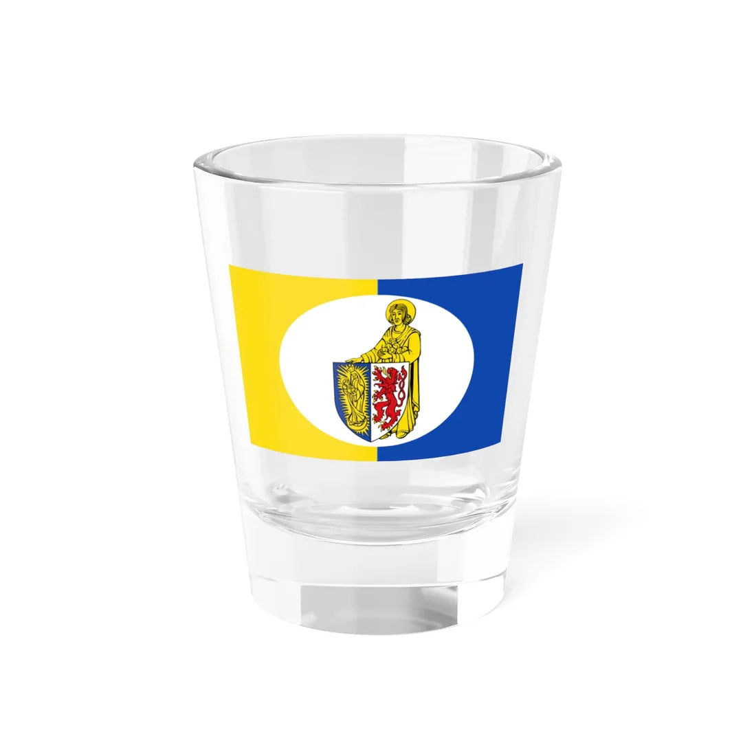 Flagge Lontzen (Belgium) Shot Glass 1.5oz 1.5oz - Go Mug Yourself