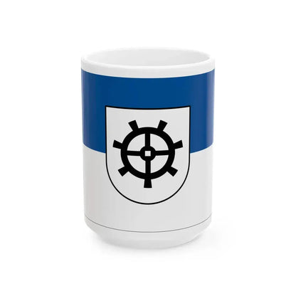 Flagge Muehlheim an der Donau (Germany) White Coffee Mug 15oz - Go Mug Yourself