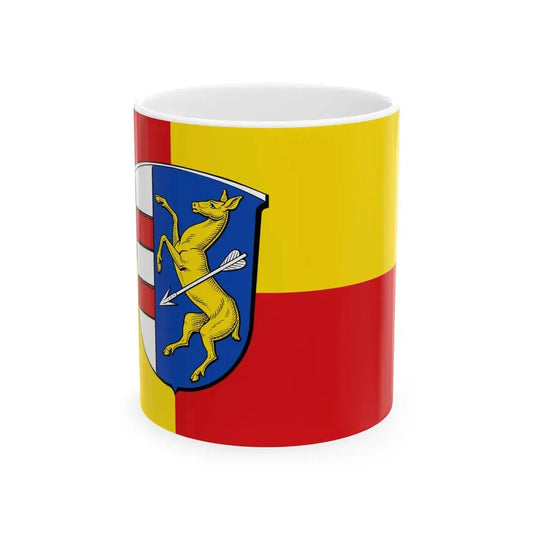Flagge Muemling-Grumbach (Germany) White Coffee Mug 11oz - Go Mug Yourself