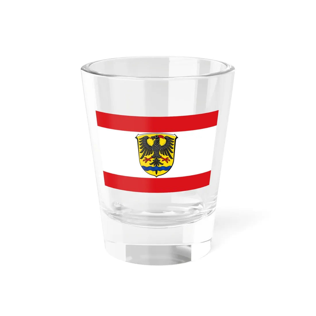 Flagge Nieder-Gemünden (Germany) Shot Glass 1.5oz 1.5oz - Go Mug Yourself