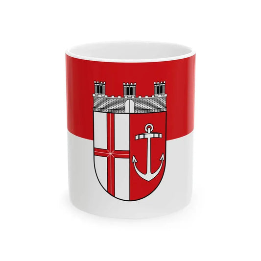 Flagge Niederlahnstein (Germany) White Coffee Mug 11oz - Go Mug Yourself
