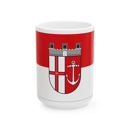 Flagge Niederlahnstein (Germany) White Coffee Mug 15oz - Go Mug Yourself