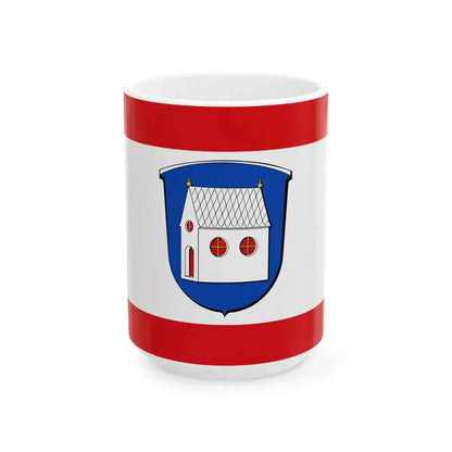 Flagge Niedernhausen Fischbachtal (Germany) White Coffee Mug 15oz - Go Mug Yourself