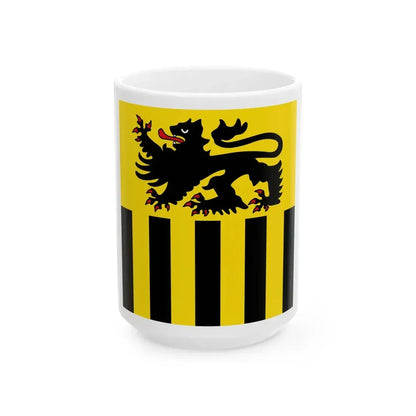 Flagge Niederzier (Germany) White Coffee Mug 15oz - Go Mug Yourself