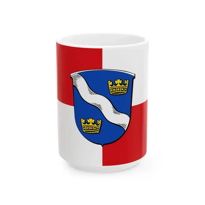 Flagge Ober-Kainsbach (Germany) White Coffee Mug 15oz - Go Mug Yourself