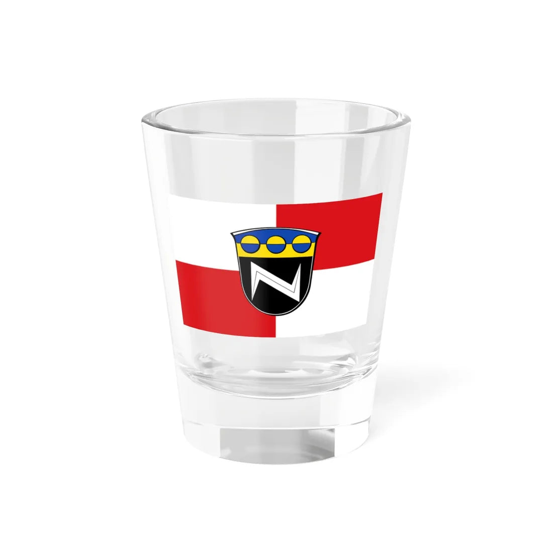 Flagge Ober-Ofleiden (Germany) Shot Glass 1.5oz 1.5oz - Go Mug Yourself