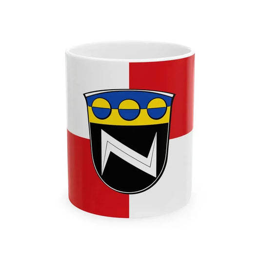 Flagge Ober-Ofleiden (Germany) White Coffee Mug 11oz - Go Mug Yourself