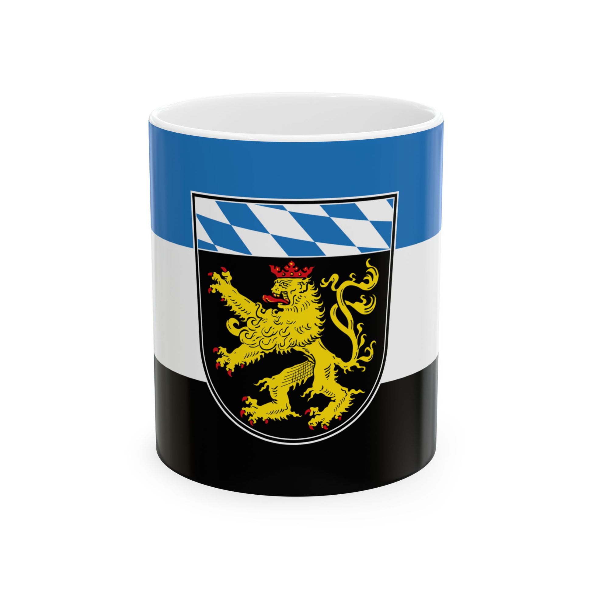 Flagge Oberbayern Vorschlag (Germany) White Coffee Mug-11oz-Go Mug Yourself