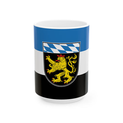 Flagge Oberbayern Vorschlag (Germany) White Coffee Mug-15oz-Go Mug Yourself