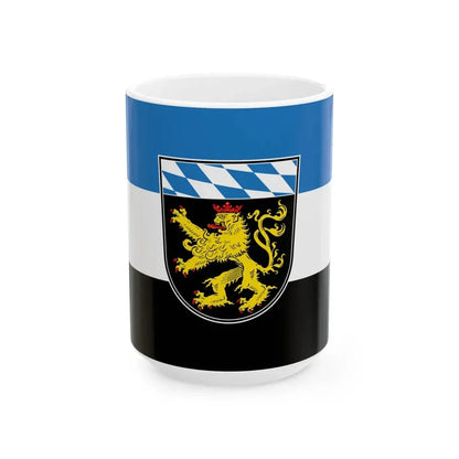 Flagge Oberbayern Vorschlag (Germany) White Coffee Mug 15oz - Go Mug Yourself