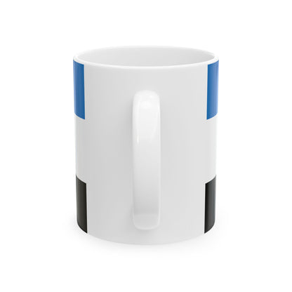Flagge Oberbayern Vorschlag (Germany) White Coffee Mug-Go Mug Yourself