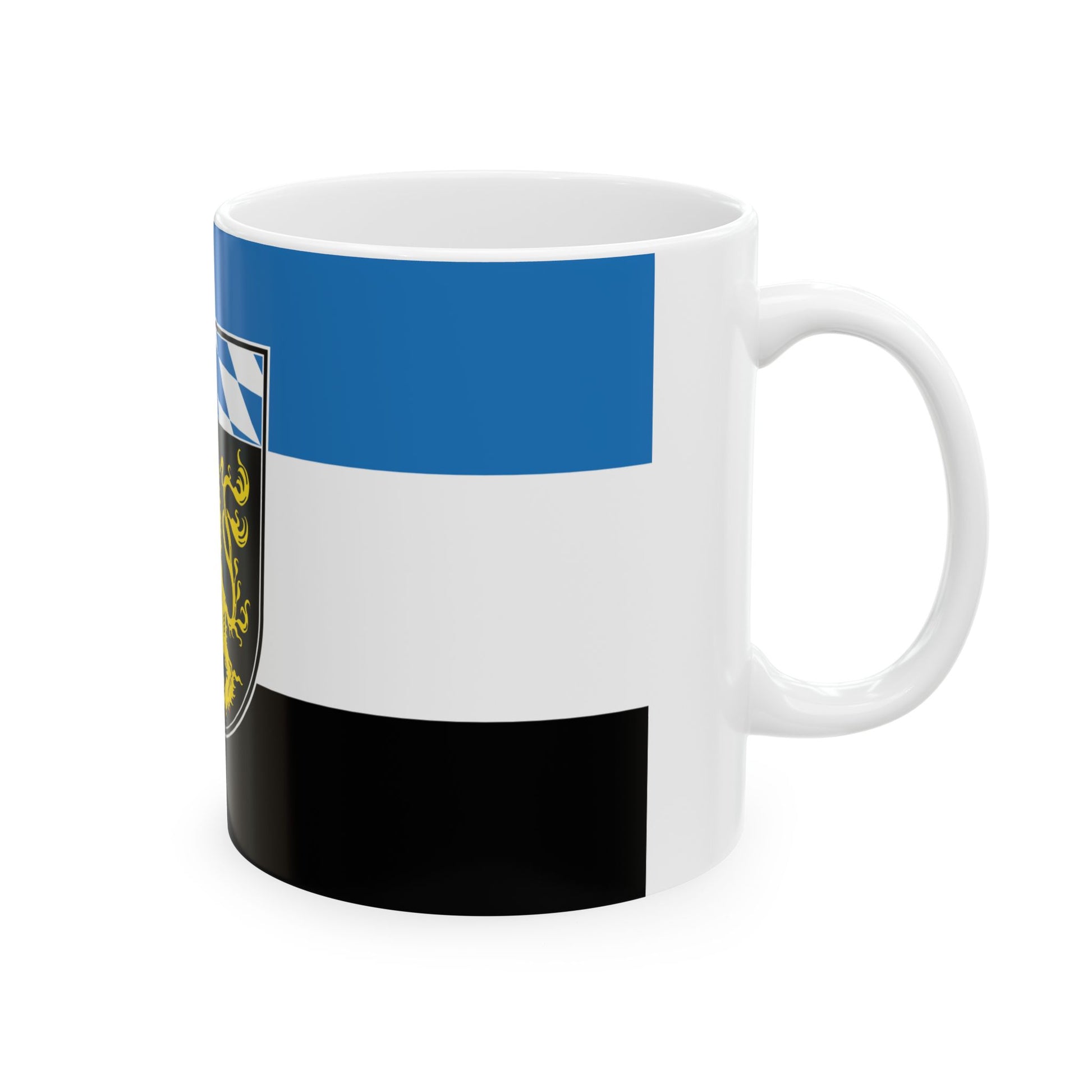 Flagge Oberbayern Vorschlag (Germany) White Coffee Mug-Go Mug Yourself