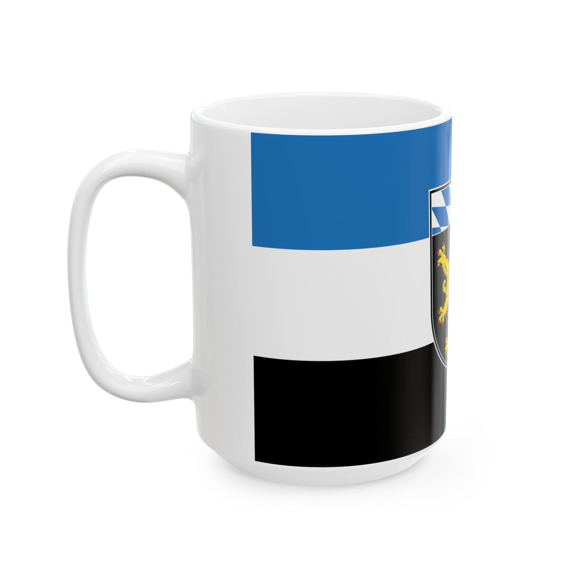 Flagge Oberbayern Vorschlag (Germany) White Coffee Mug-Go Mug Yourself
