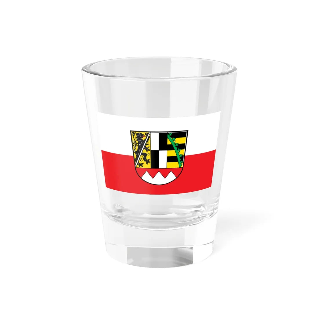 Flagge Oberfranken (Germany) Shot Glass 1.5oz 1.5oz - Go Mug Yourself