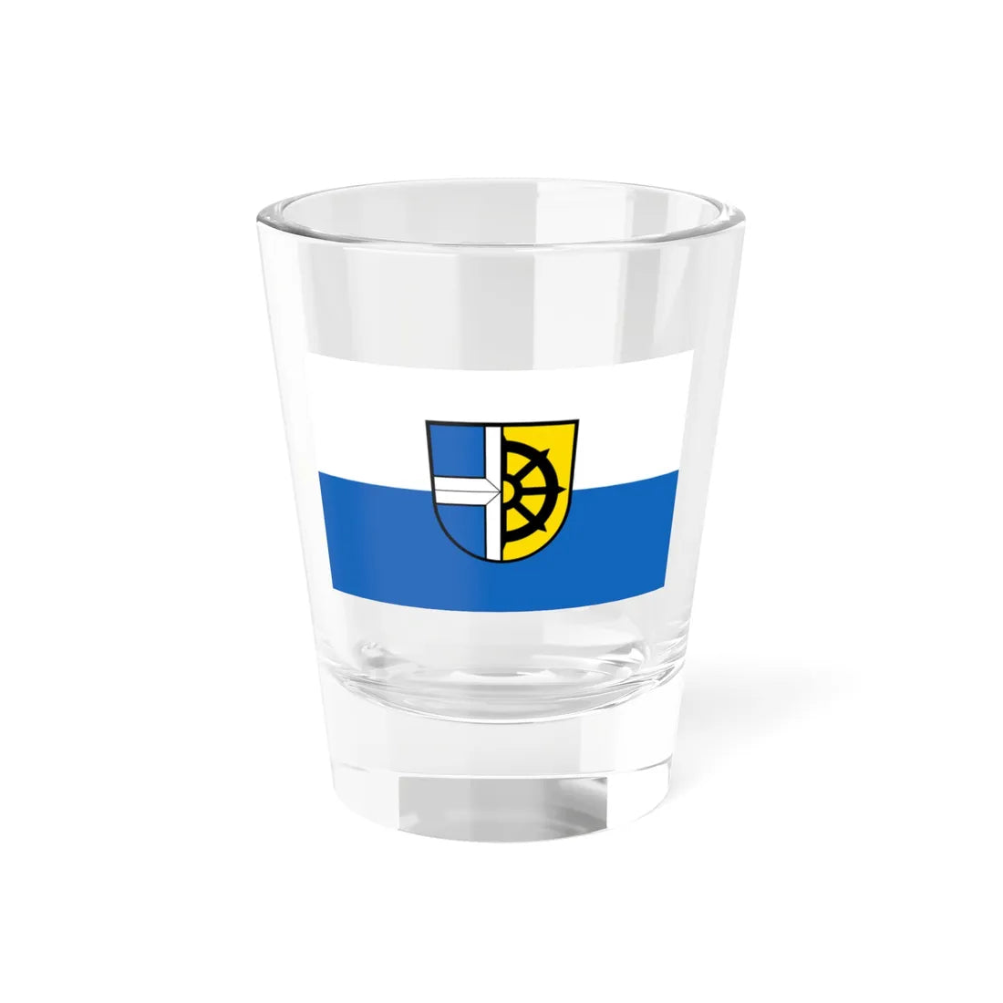 Flagge Oberhausen-Rheinhausen (Germany) Shot Glass 1.5oz 1.5oz - Go Mug Yourself
