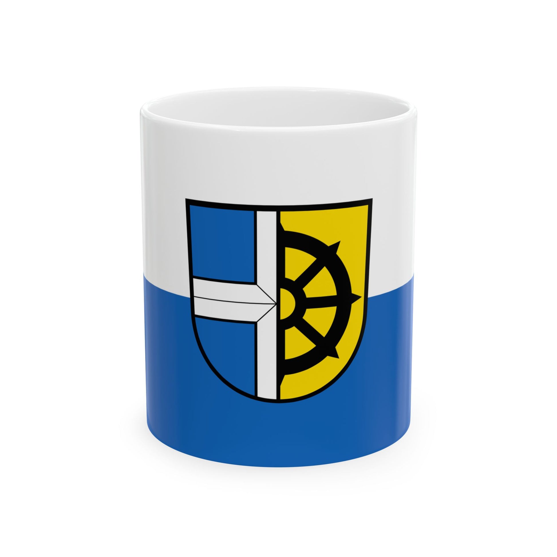 Flagge Oberhausen-Rheinhausen (Germany) White Coffee Mug-11oz-Go Mug Yourself