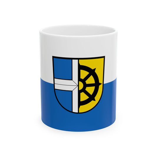 Flagge Oberhausen-Rheinhausen (Germany) White Coffee Mug-11oz-Go Mug Yourself
